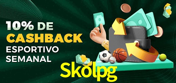 10% de bônus de cashback na Skolpg